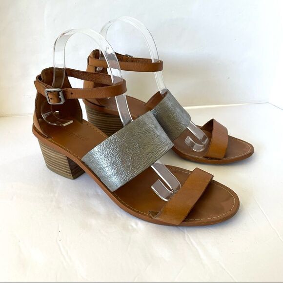 Madewell Warren Sandal in Silver and Leather , Sz 9‎ - Picture 2 of 11